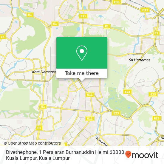 Divethephone, 1 Persiaran Burhanuddin Helmi 60000 Kuala Lumpur map