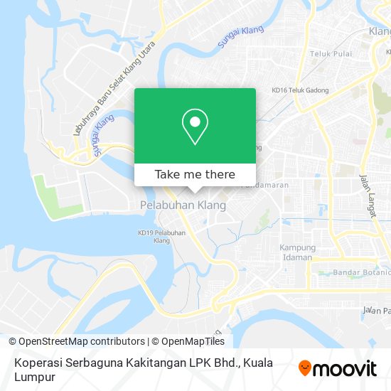 Peta Koperasi Serbaguna Kakitangan LPK Bhd.