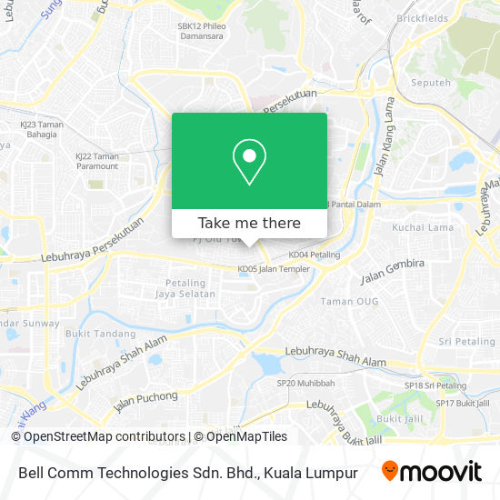Bell Comm Technologies Sdn. Bhd. map