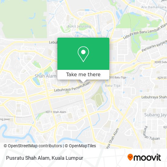 Peta Pusratu Shah Alam