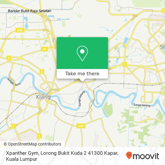 Xpanther Gym, Lorong Bukit Kuda 2 41300 Kapar map