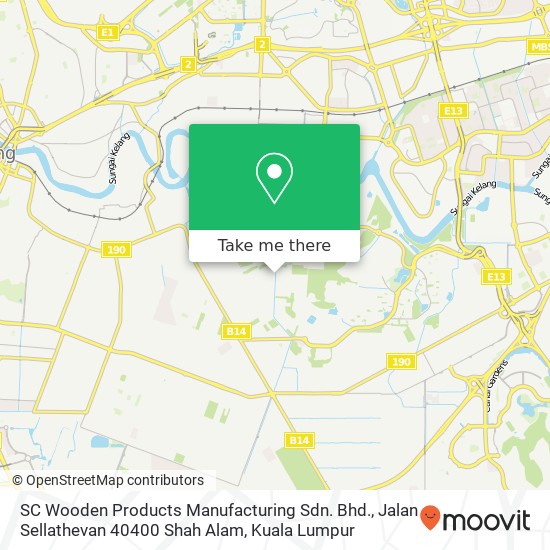 SC Wooden Products Manufacturing Sdn. Bhd., Jalan Sellathevan 40400 Shah Alam map