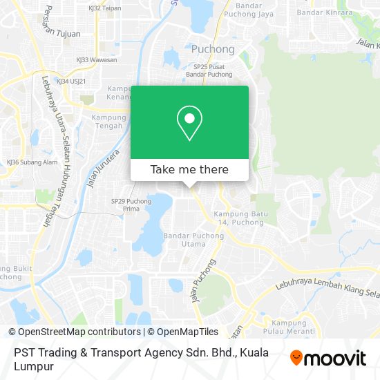 Peta PST Trading & Transport Agency Sdn. Bhd.