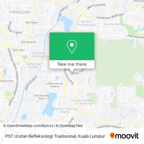 PST Urutan Refleksologi Tradisional map