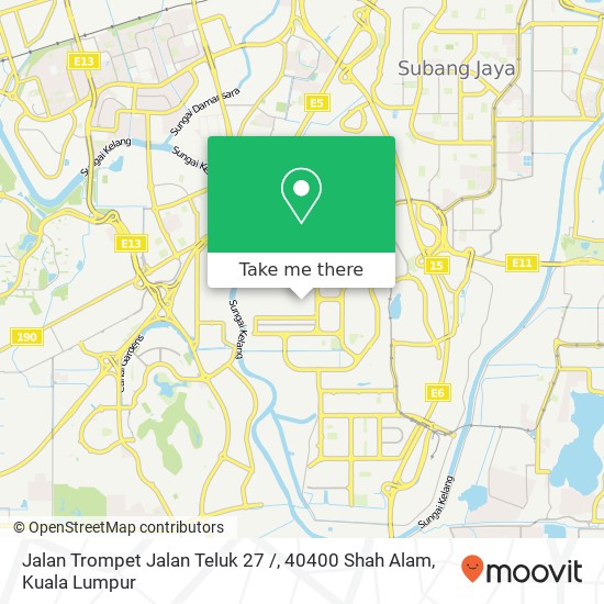 Peta Jalan Trompet Jalan Teluk 27 /, 40400 Shah Alam