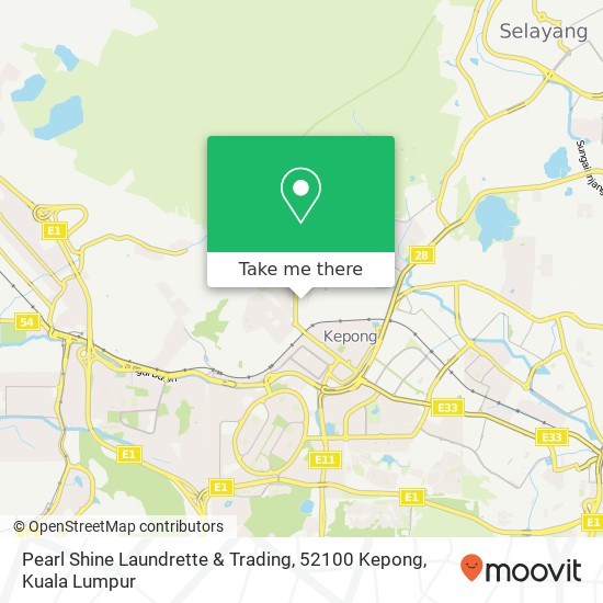 Pearl Shine Laundrette & Trading, 52100 Kepong map