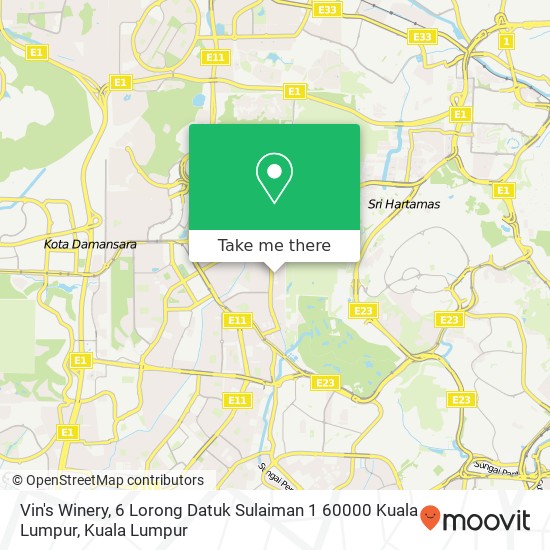 Vin's Winery, 6 Lorong Datuk Sulaiman 1 60000 Kuala Lumpur map