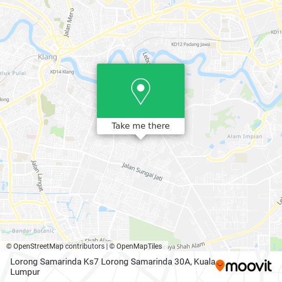 Lorong Samarinda Ks7 Lorong Samarinda 30A map