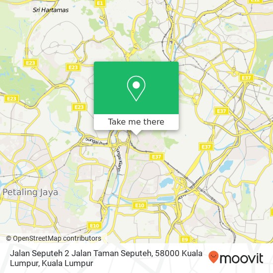 Jalan Seputeh 2 Jalan Taman Seputeh, 58000 Kuala Lumpur map