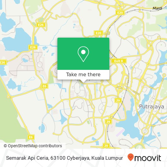 Semarak Api Ceria, 63100 Cyberjaya map