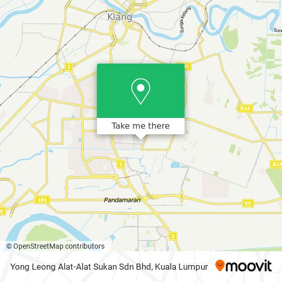 Yong Leong Alat-Alat Sukan Sdn Bhd map