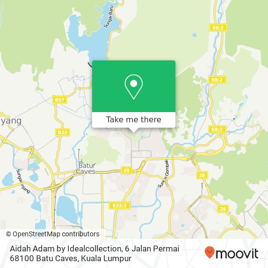Aidah Adam by Idealcollection, 6 Jalan Permai 68100 Batu Caves map