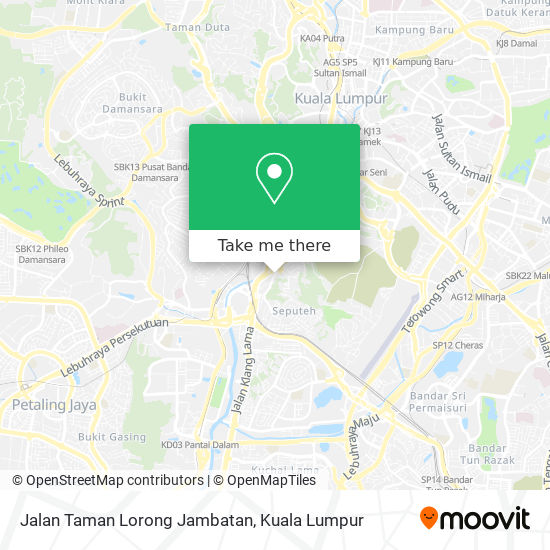 Peta Jalan Taman Lorong Jambatan