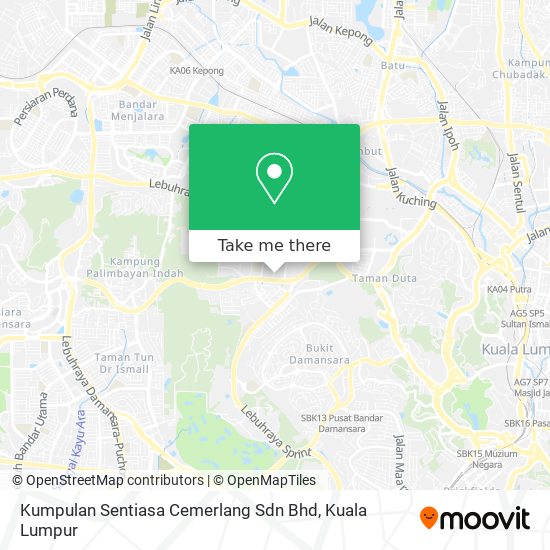 Peta Kumpulan Sentiasa Cemerlang Sdn Bhd