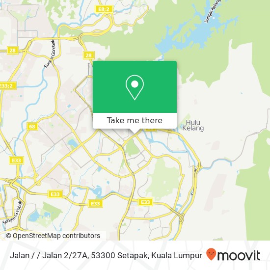 Peta Jalan / / Jalan 2 / 27A, 53300 Setapak