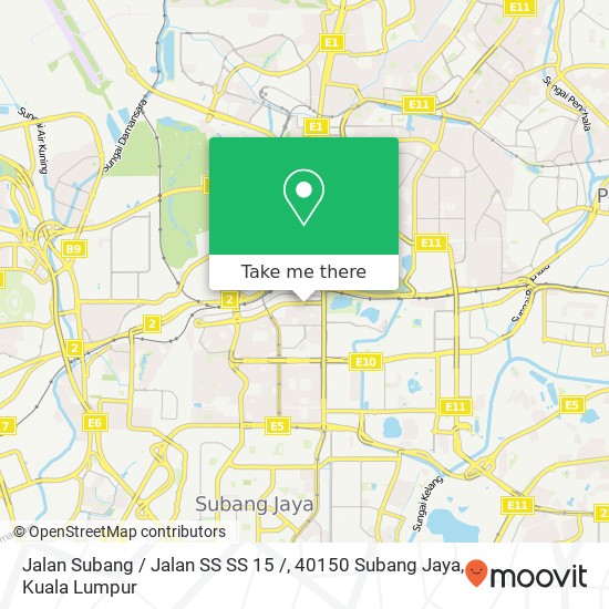 Peta Jalan Subang / Jalan SS SS 15 /, 40150 Subang Jaya