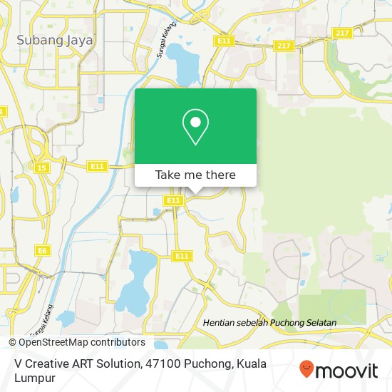 V Creative ART Solution, 47100 Puchong map
