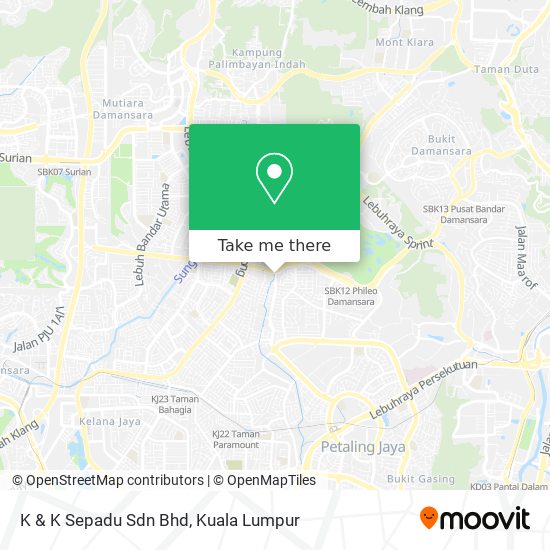 Peta K & K Sepadu Sdn Bhd