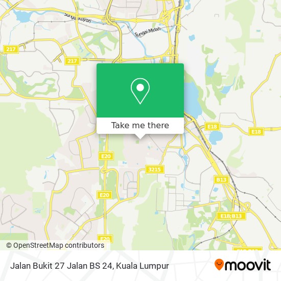 Jalan Bukit 27 Jalan BS 24 map