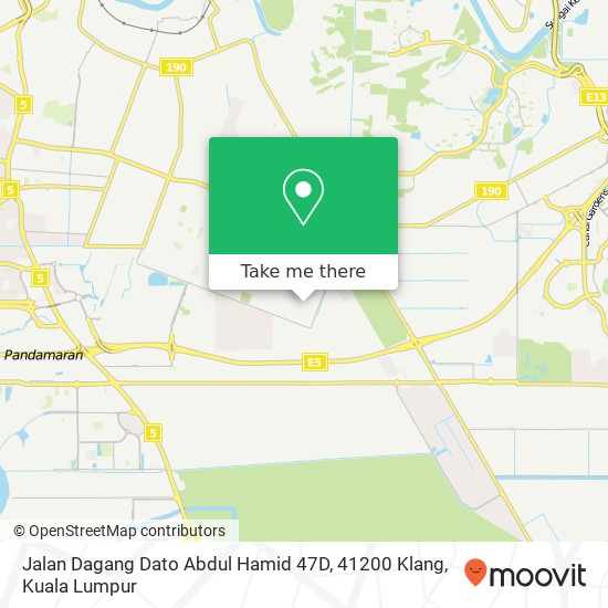 Jalan Dagang Dato Abdul Hamid 47D, 41200 Klang map