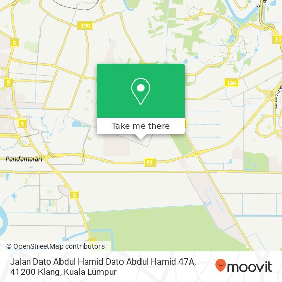 Peta Jalan Dato Abdul Hamid Dato Abdul Hamid 47A, 41200 Klang