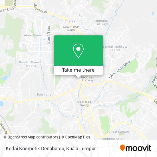Kedai Kosmetik Denabarsa map