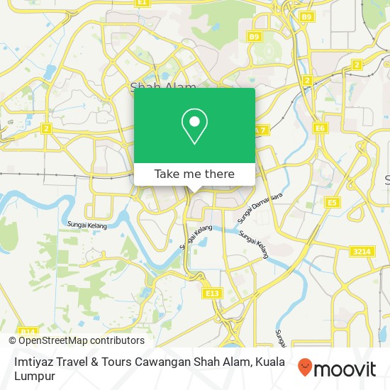 Imtiyaz Travel & Tours Cawangan Shah Alam map