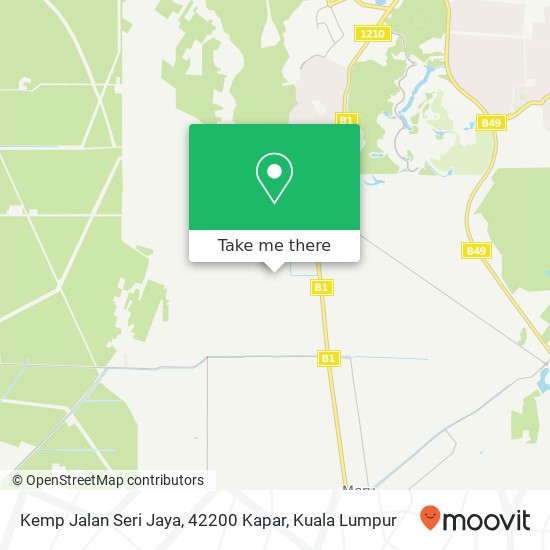 Peta Kemp Jalan Seri Jaya, 42200 Kapar