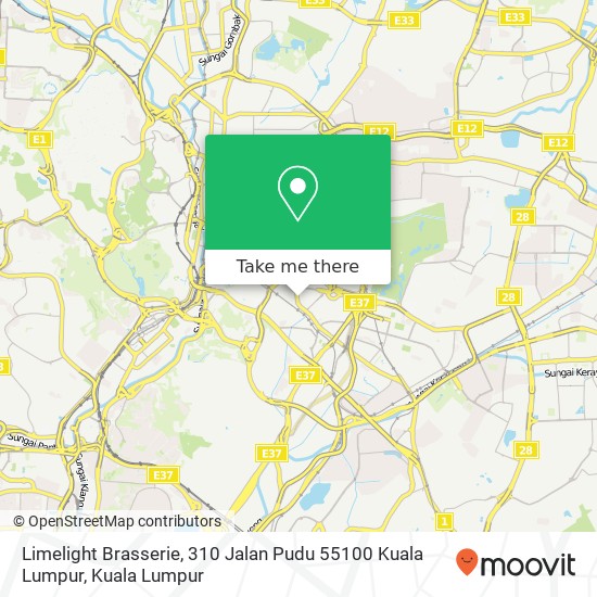 Limelight Brasserie, 310 Jalan Pudu 55100 Kuala Lumpur map