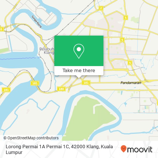 Peta Lorong Permai 1A Permai 1C, 42000 Klang