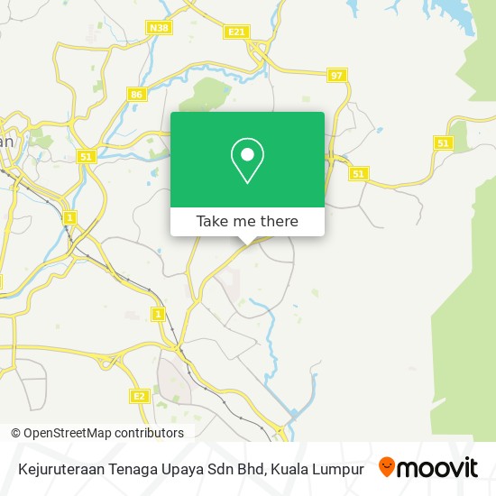 Kejuruteraan Tenaga Upaya Sdn Bhd map