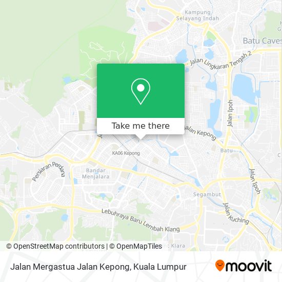 Peta Jalan Mergastua Jalan Kepong