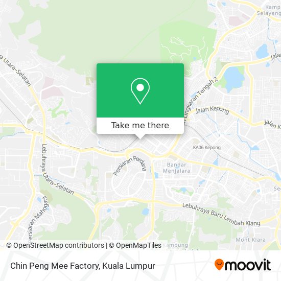 Chin Peng Mee Factory map