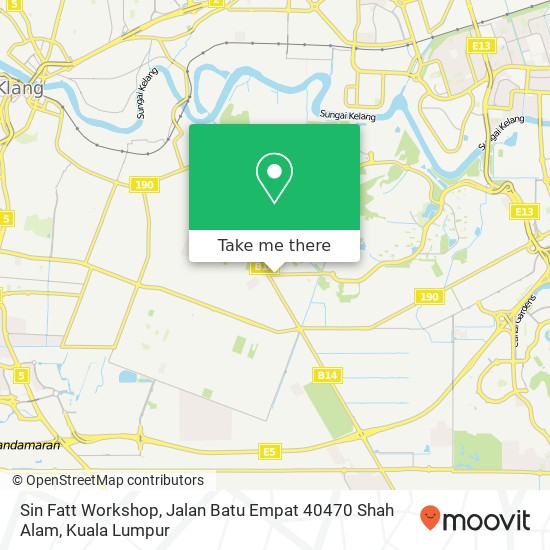 Sin Fatt Workshop, Jalan Batu Empat 40470 Shah Alam map
