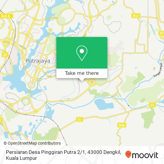 Persiaran Desa Pinggiran Putra 2 / 1, 43000 Dengkil map