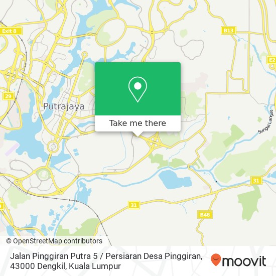 Jalan Pinggiran Putra 5 / Persiaran Desa Pinggiran, 43000 Dengkil map