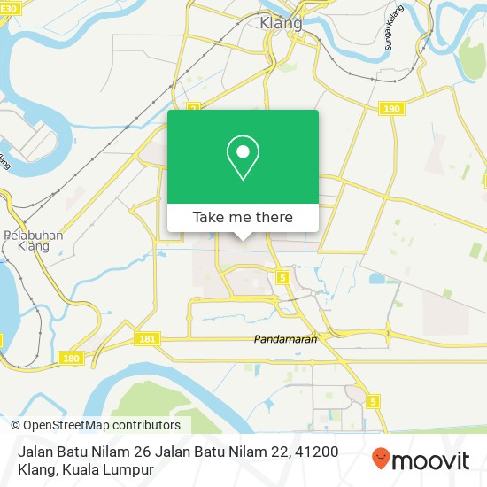 Jalan Batu Nilam 26 Jalan Batu Nilam 22, 41200 Klang map