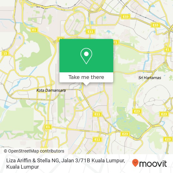 Liza Ariffin & Stella NG, Jalan 3 / 71B Kuala Lumpur map