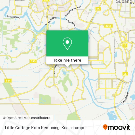 Peta Little Cottage Kota Kemuning