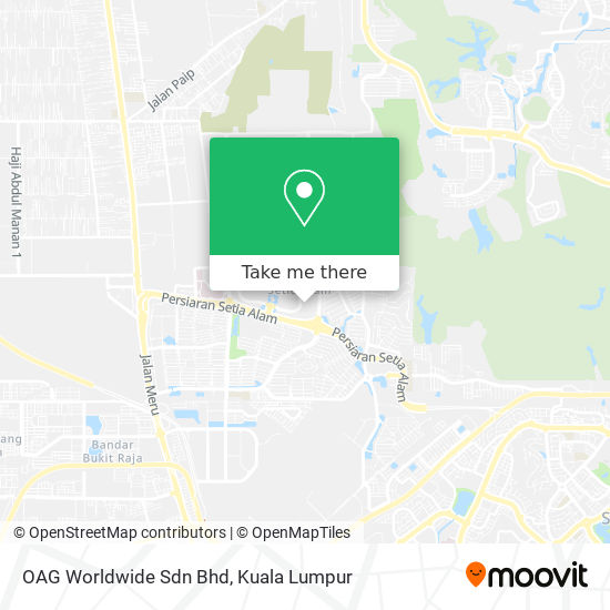 OAG Worldwide Sdn Bhd map