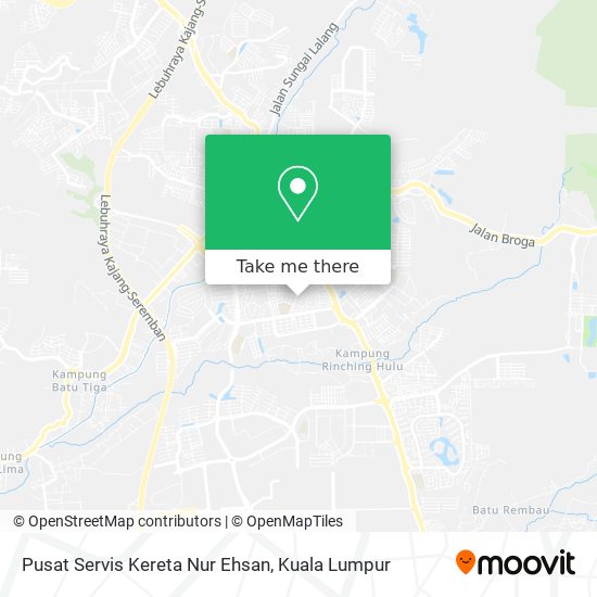 Pusat Servis Kereta Nur Ehsan map