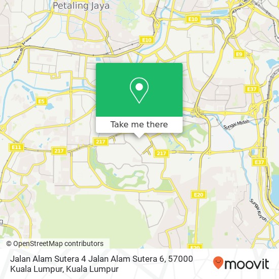 Jalan Alam Sutera 4 Jalan Alam Sutera 6, 57000 Kuala Lumpur map