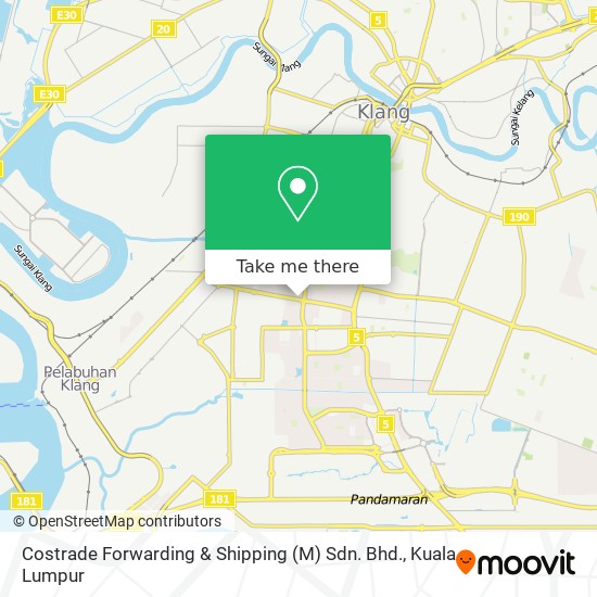 Costrade Forwarding & Shipping (M) Sdn. Bhd. map