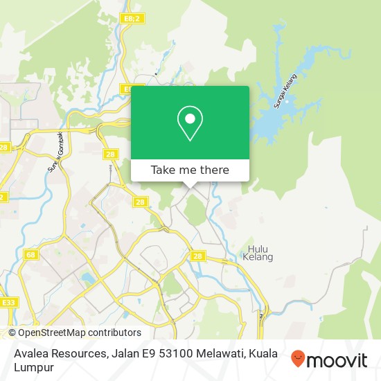 Avalea Resources, Jalan E9 53100 Melawati map