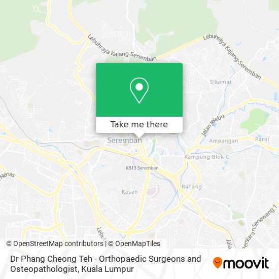 Dr Phang Cheong Teh - Orthopaedic Surgeons and Osteopathologist map