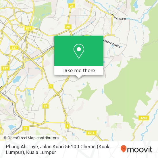 Phang Ah Thye, Jalan Kuari 56100 Cheras (Kuala Lumpur) map