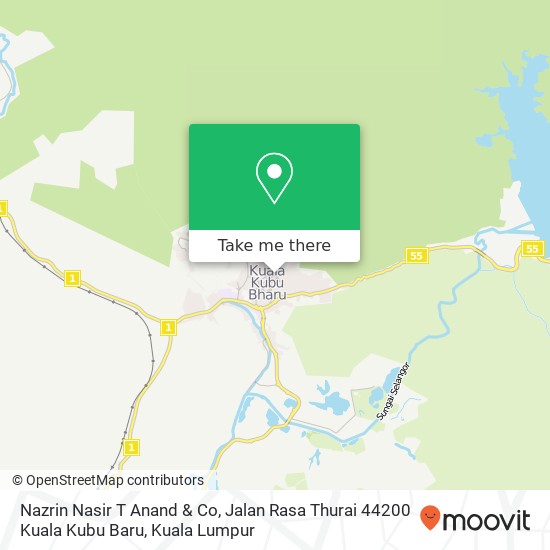 Nazrin Nasir T Anand & Co, Jalan Rasa Thurai 44200 Kuala Kubu Baru map