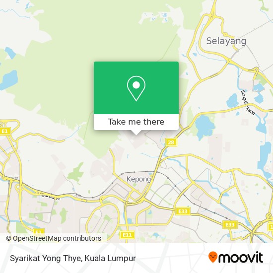 Peta Syarikat Yong Thye