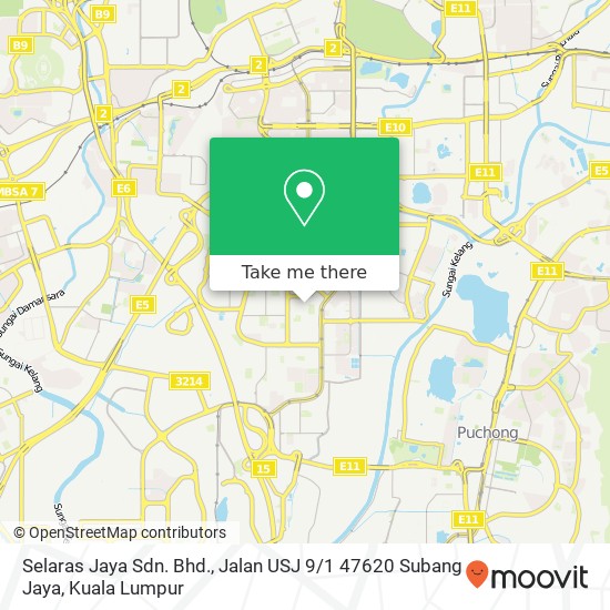 Selaras Jaya Sdn. Bhd., Jalan USJ 9 / 1 47620 Subang Jaya map