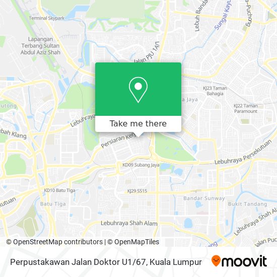 Perpustakawan Jalan Doktor U1 / 67 map